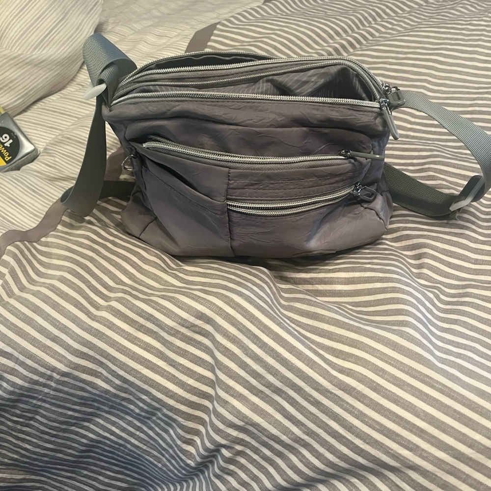 Gray Crossbody Bag